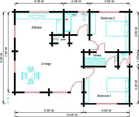 Norleisure log home floor plans